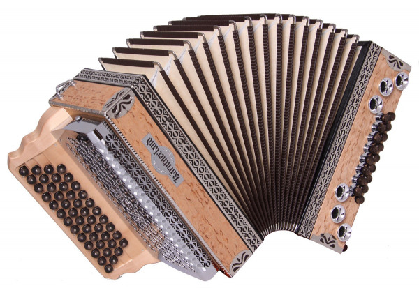Kärntnerland Harmonika Edelholz Birke mit Profipaket G C F B