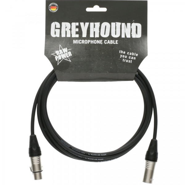 Mikrofonkabel-Klotz-Greyhound-Mikrofonkabel-3m-40330