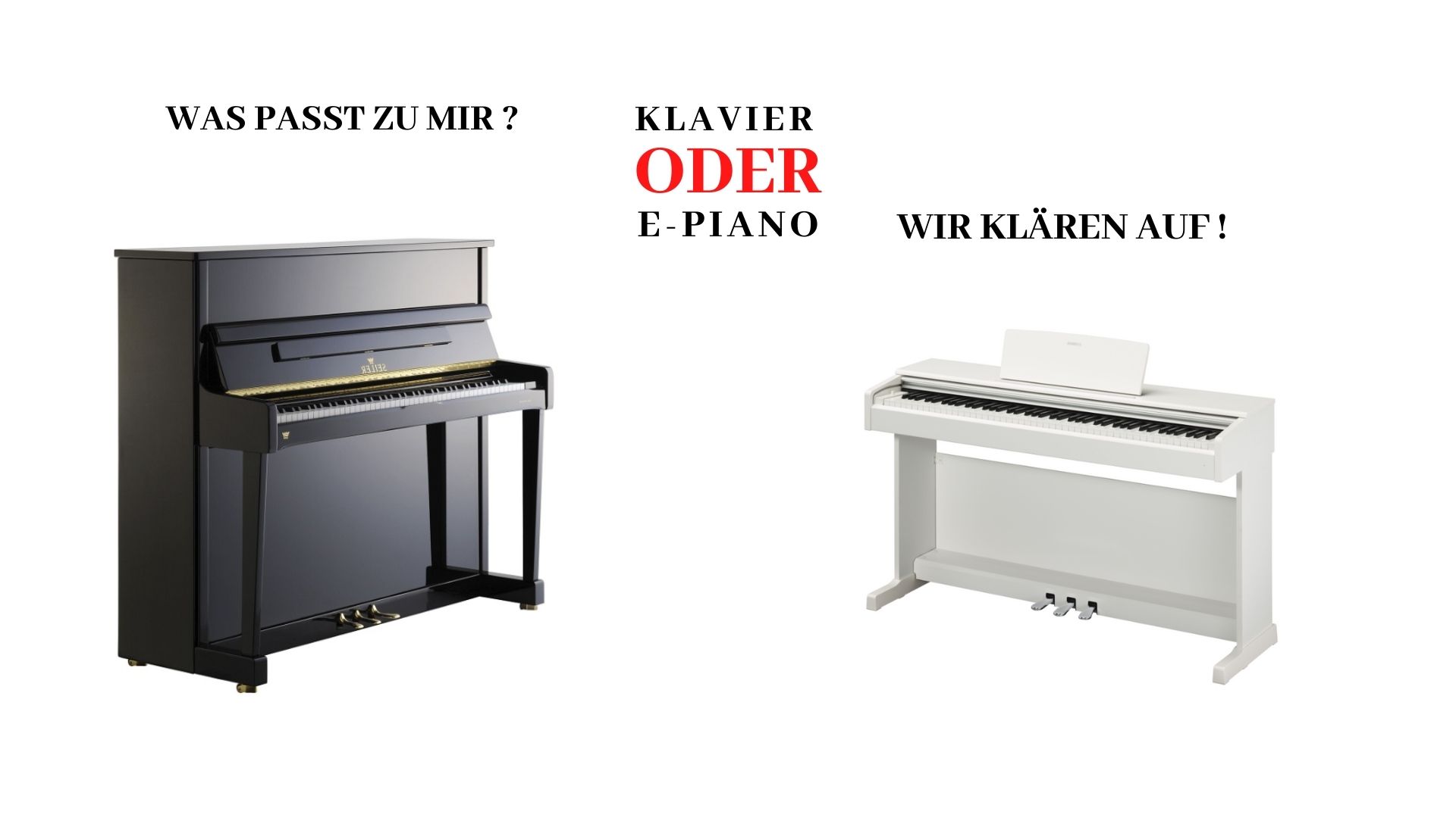 Klavier oder E-Piano? Welches Instrument ist das Richtige