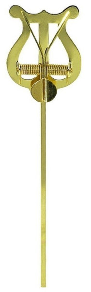 Marschgabel kleine Lyra Messing gerade Trompete, Tenorhorn, Flügelhorn, Bariton