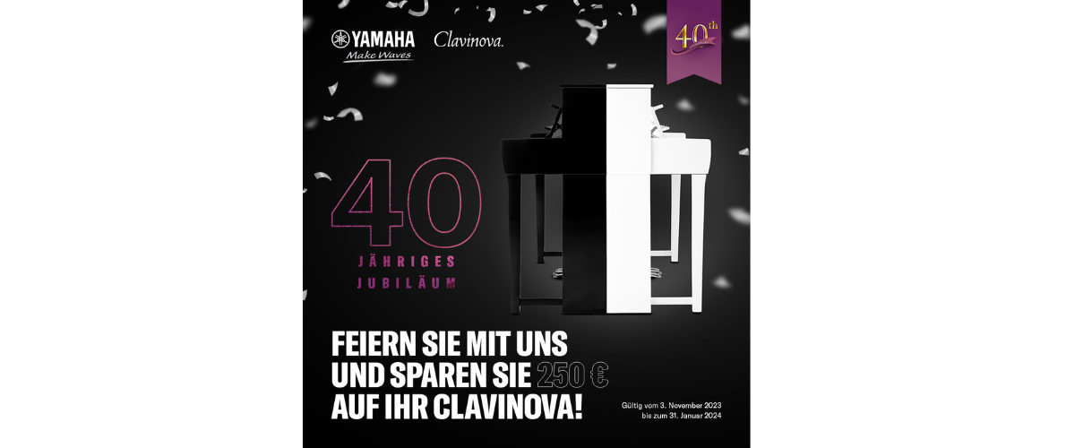 YAMAHA 40 Jahre Jubliäum - 250,-€ Preisvorteil